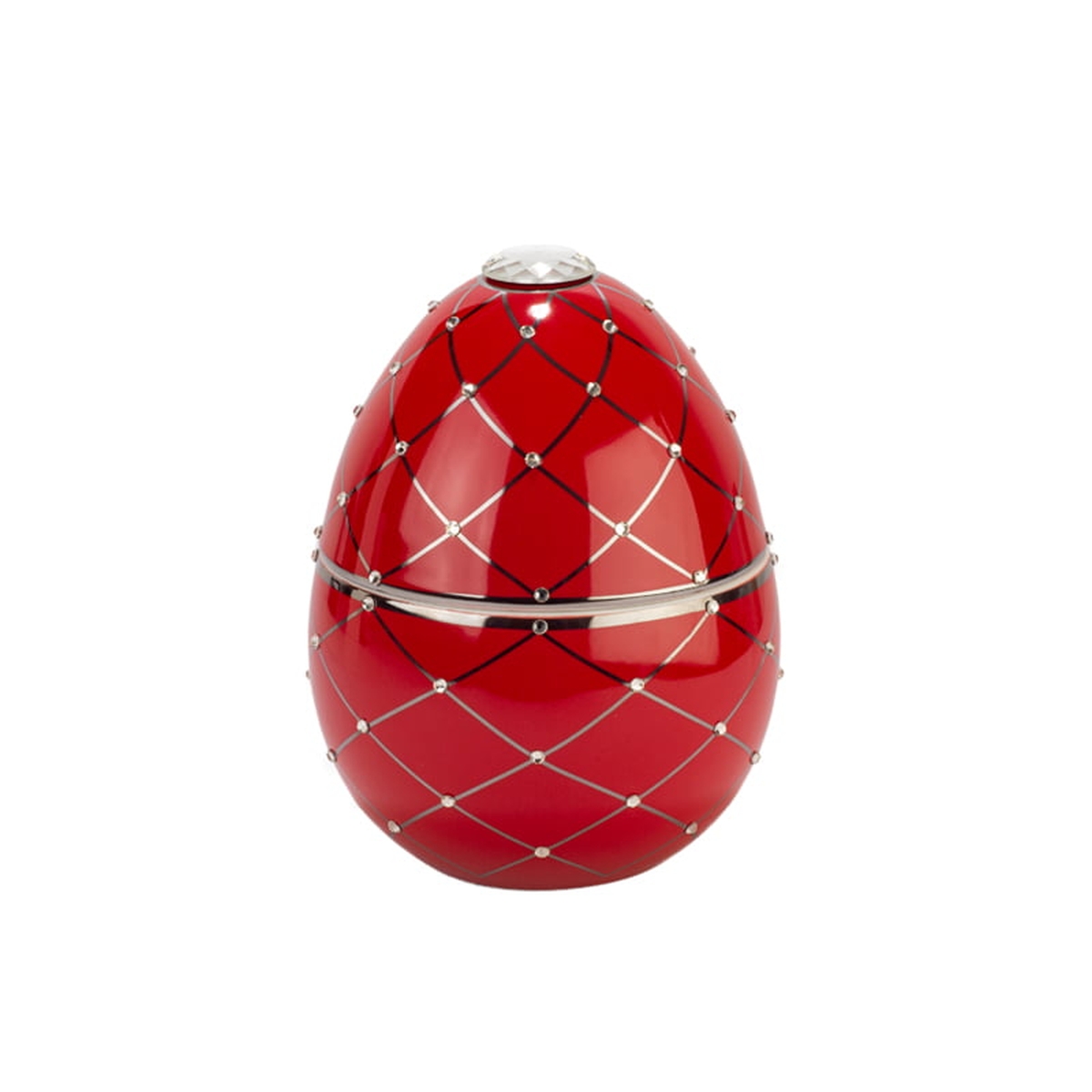 Ароматна свещ LADENAC - Red Egg with Silver Stripe 220гр