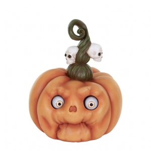 Goodwill Halloween - музикална тиква с черепи с батерии 31 см