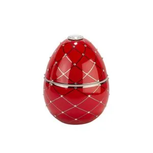 Ароматна свещ LADENAC - Red Egg with Silver Stripe 220гр
