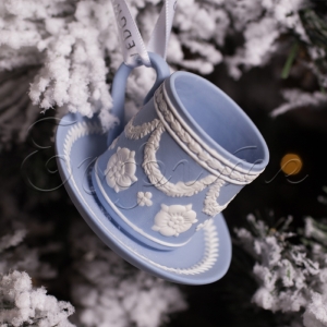 Wedgwood Christmas Tree Decoration Iconic Tea Cup And Saucer -  Чашка с чинийка