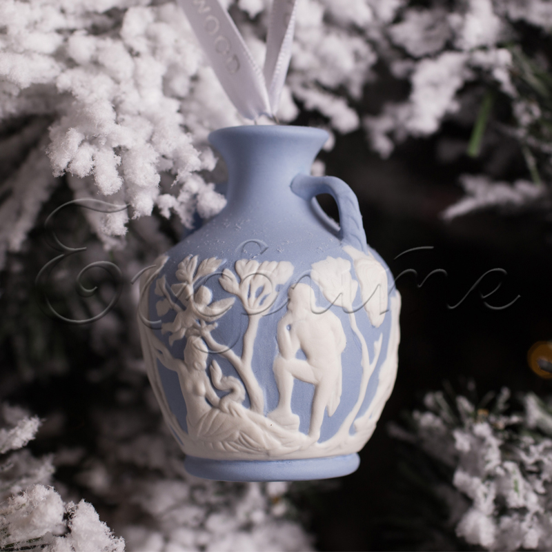Wedgwood Christmas Tree Decoration Portland Vase Blue -  Елхова играчка Ваза